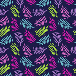 Tropical palm tree summer leaves set Royalty Free Vector