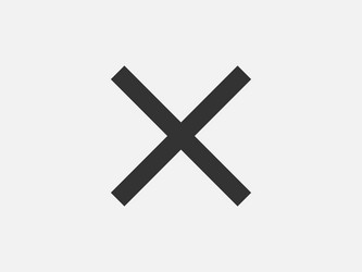 close icon sign cancel symbol web design error vector image