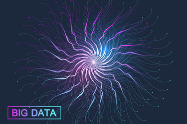 Big data complex graphic abstract background vector