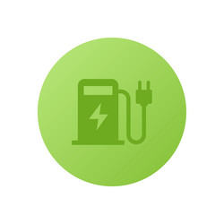 electric car charger icon vector