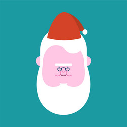 Santa claus naked old fat christmas Royalty Free Vector