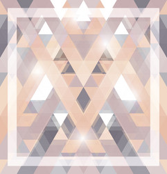 geometric shining pattern with triangles vector image