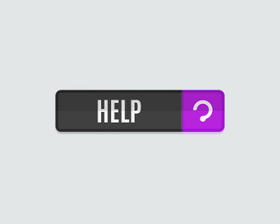 help web button modern flat design vector image