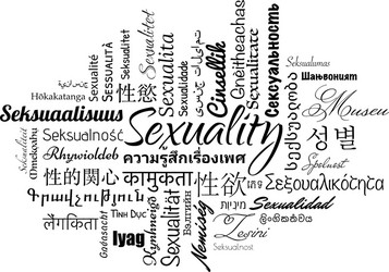 sexuality word cloud vector