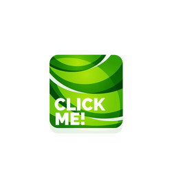 abstract square button template vector image