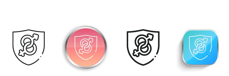 fertilization icon thin linear regular and button vector image