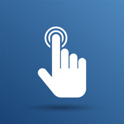 Hand Pointer Click Icon vector image