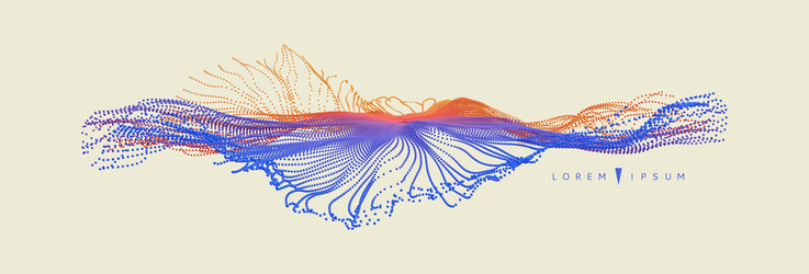 point explode array with dynamic emitted vector image