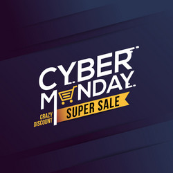 cyber monday sale banner vector