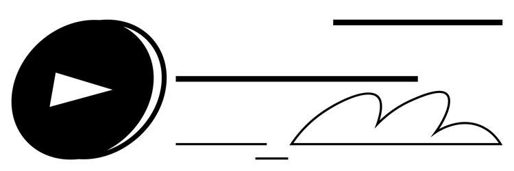 fast-forward motion concept with play button vector image