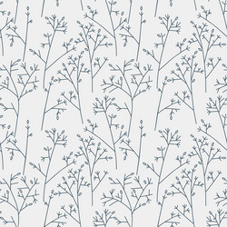 seamless pattern with trees and branches vector image