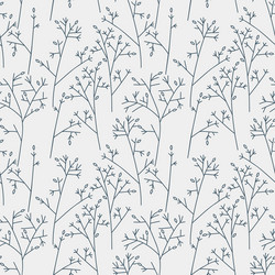 seamless pattern with trees and branches vector