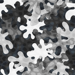Snow camouflage seamless pattern winter Royalty Free Vector