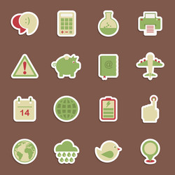 media stickers vector