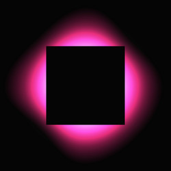 square illuminate light frame with color gradient vector image