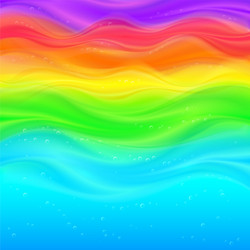 Acrylic painted rainbow Royalty Free Vector Image
