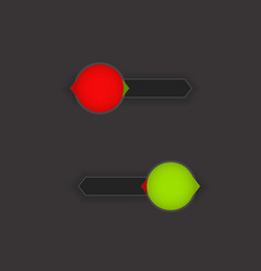 Toggle Switch Button vector image