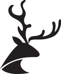 deer icon design vector image