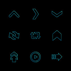 arrows directions pointer arrow user vector image