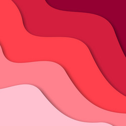 3d abstract background and paper cut shapes vector image