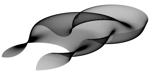 fractal curvature space abstract 3d particle wave vector image