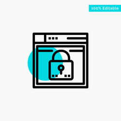 Login secure web layout password lock turquoise vector