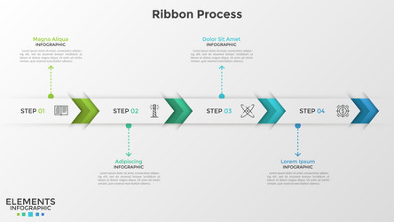 Modern infographic template vector