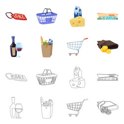 Design of food and drink symbol collection vector