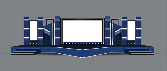 Event stage design for business conferences Vector Image