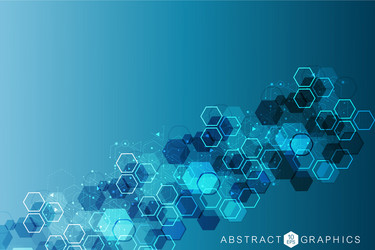 science network pattern connecting lines and dots vector image
