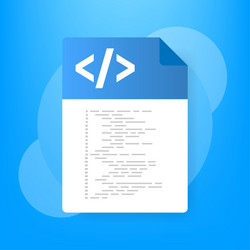 software development programming coding vector image
