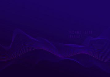 Dynamic Tech Particle Wave Background vector image