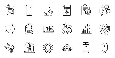 Outline set of loyalty points scroll down vector