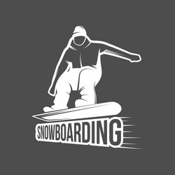 set of snowboarding badges Vector Image