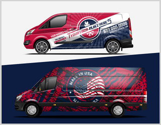 Abstract Car Wrap Stripe Pattern Vector Image