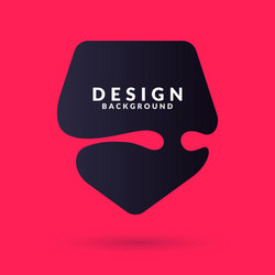 abstract geometric form with a dynamic splashes vector image