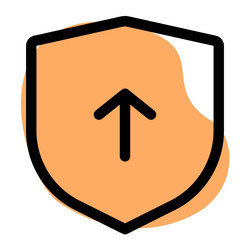 shield programming upgrade for enhanced security vector image