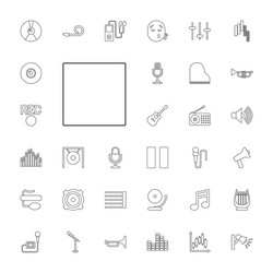 Sound icons vector