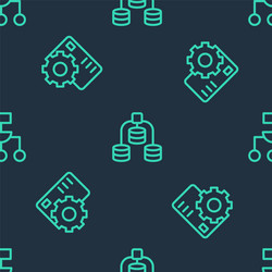 set line server data neural network and algorithm vector image