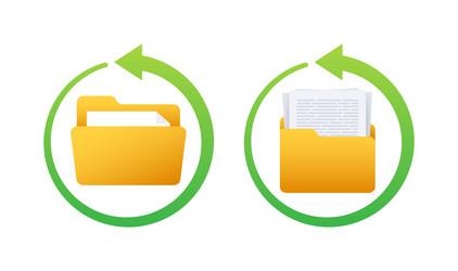 data backup database restore recovery vector image
