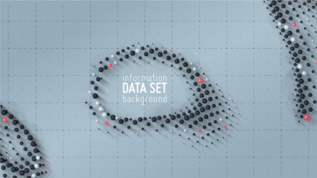 Data Sorting Sphere Background vector image