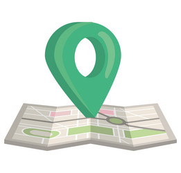 pointer map and navigation vector image