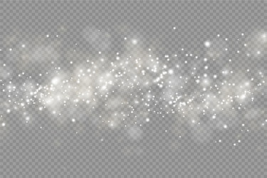 sparkling magic dust particles bokeh light effect vector image