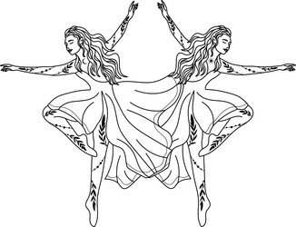 Dancing Girl Nude Silhouette Vector Images (over 190)