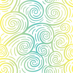 Curls seamless pattern colorful vector