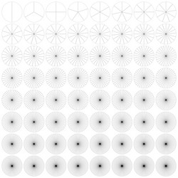 pie chart graph circular circle diagram from vector image
