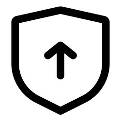 shield programming upgrade for enhanced security vector image