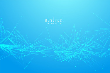 abstract fractal chaos lines connection vector image