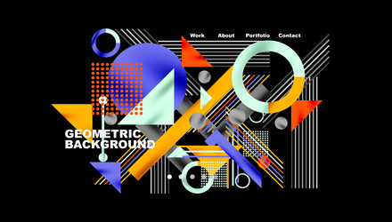 geometric background showcasing sharp lines vector image
