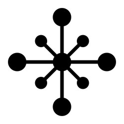 Network icon connect digital hub net technology vector